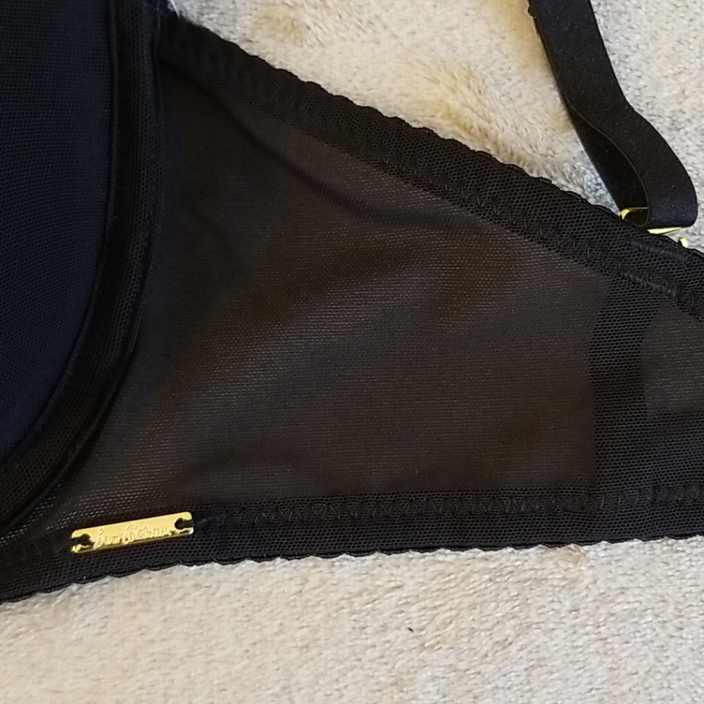 Sam Edelman Mesh Convertible Black Balconette Bra 32C - Picture 6 of 13